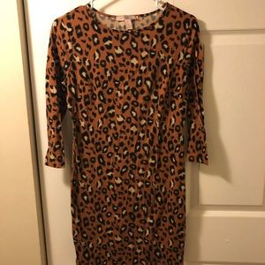 Leopard print bodycon dress. Worn one time.